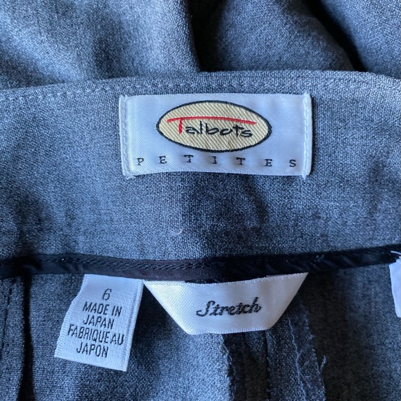 Talbots - Woman’s dark gray low rise stretch crop pants, Size: 6P - Picture 5 of 6